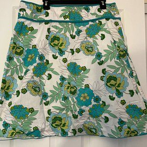 One Clothing Women's A-Line Floral  Skirt 2X